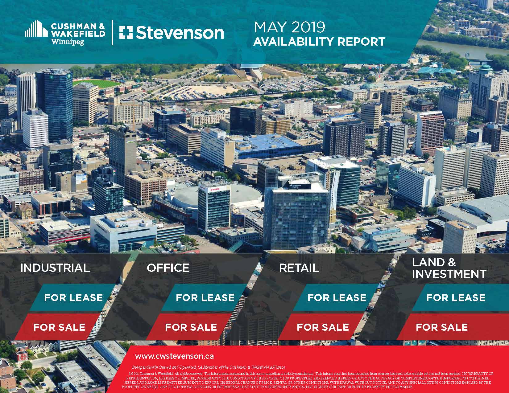 May 2019 property availability report in winnipeg, cws cushman wakefield Stevenson