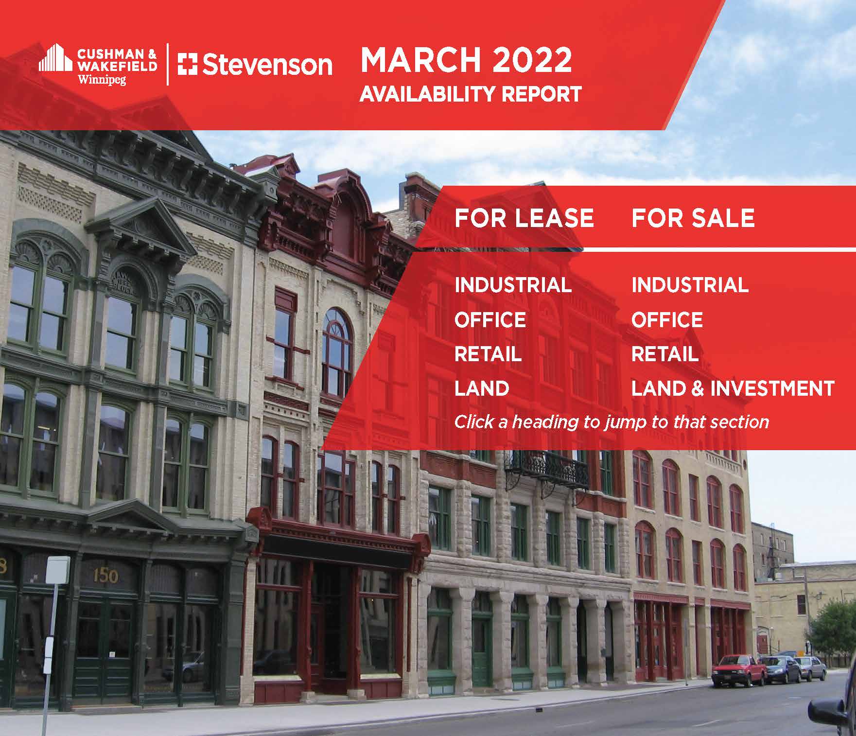 CW Stevenson March 2022 Availability Report